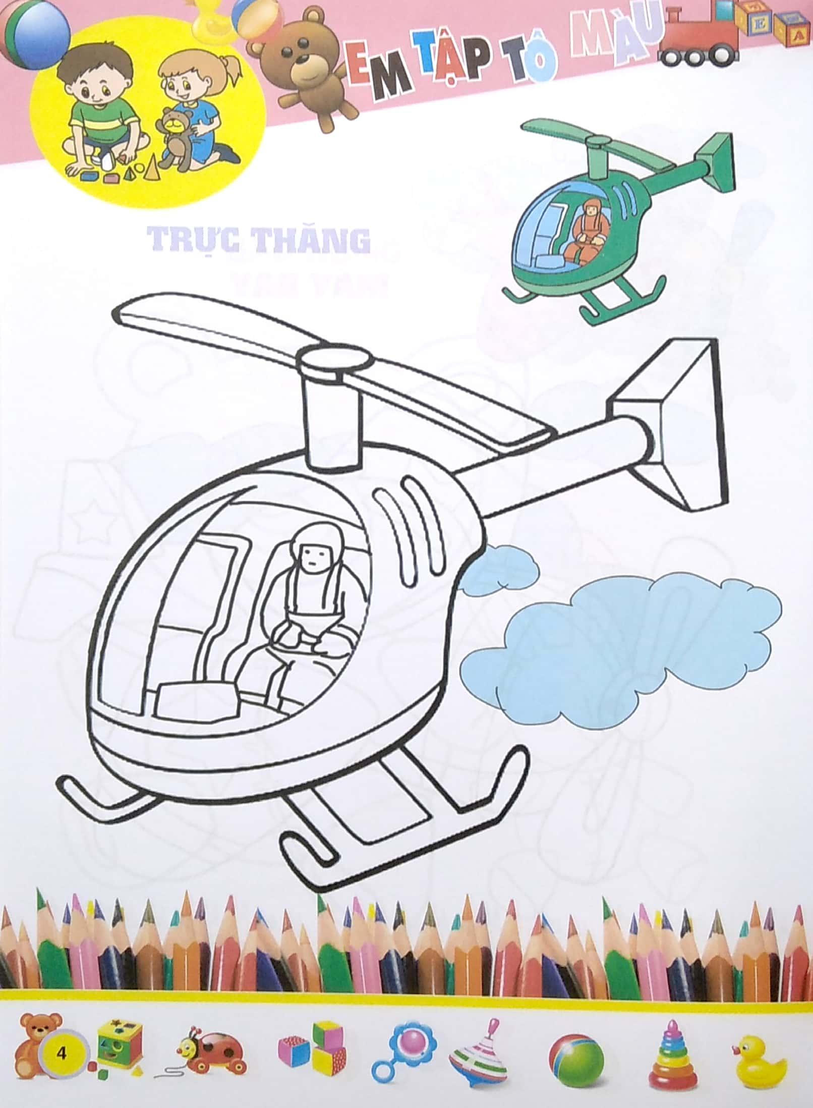 Em Tập Tô Màu - Chủ Đề Đồ Chơi Của Bé
