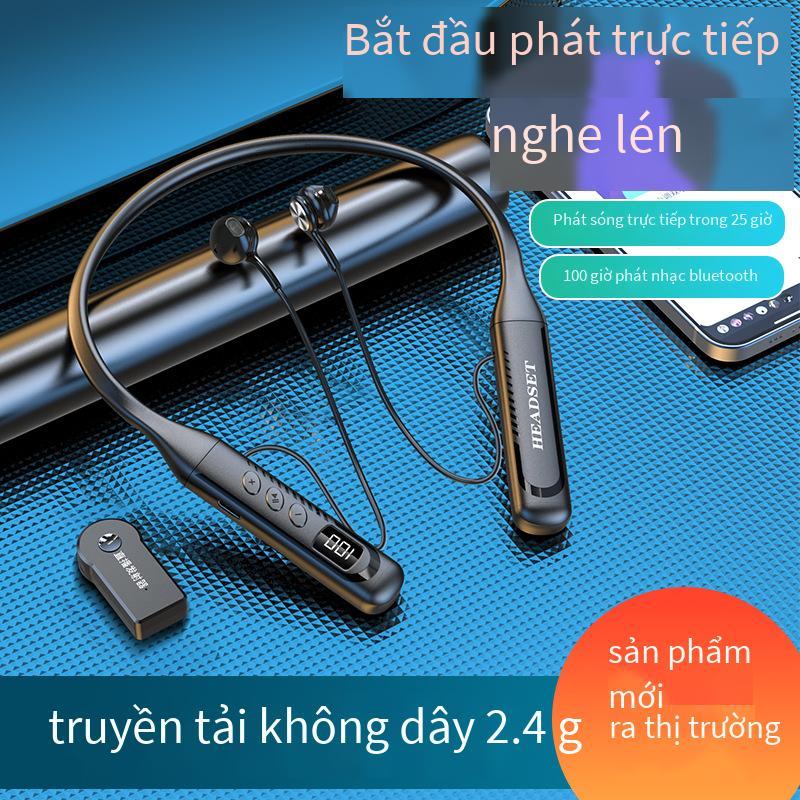 Ưu đãi đặc biệt Tai nghe màn hình phát sóng trực tiếp bán trong tai truyền 2.4G với pin lớn và thời lượng pin dài với màn hình kỹ thuật số Tai nghe Bluetooth không vào tai
