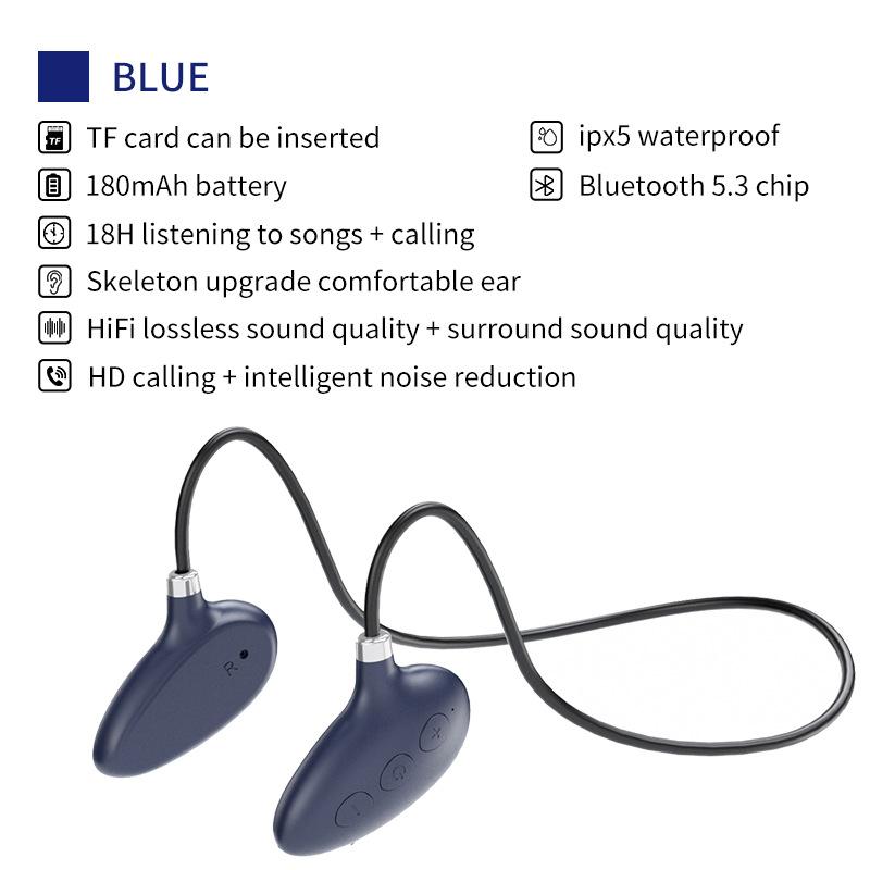 Giá tốt nhất Tai nghe Bluetooth dẫn khí mới của Amazon thể thao thẻ cắm không dây treo cổ không tai nghe Bluetooth trong tai