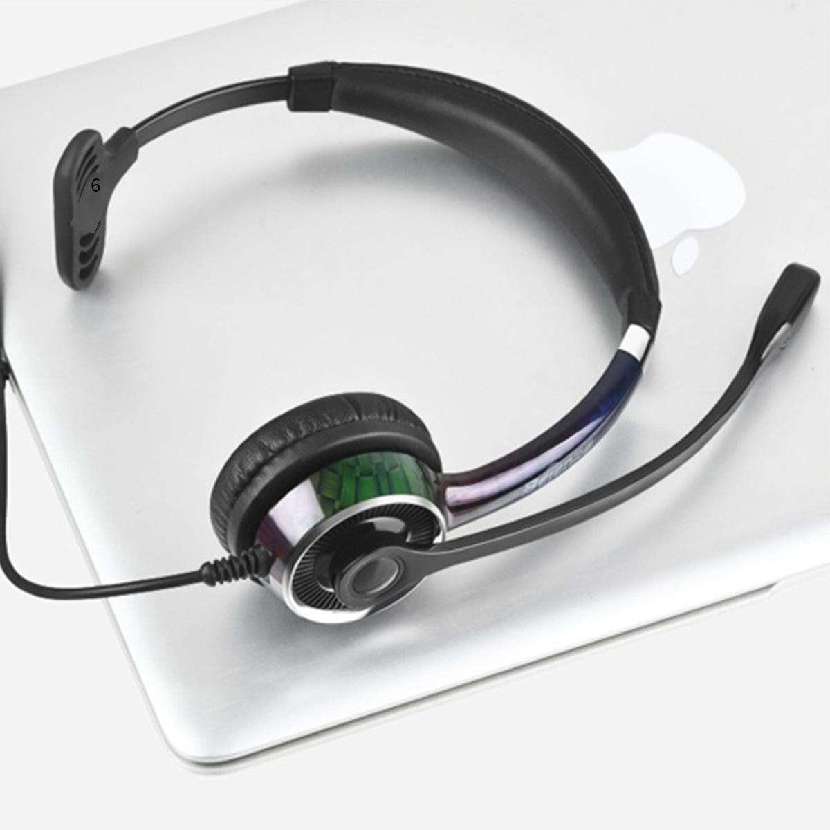 Đầu dịch vụ khách hàng giá thấp nhất đeo tai nghe giao thông khử tiếng ồn Tai nghe khử tiếng ồn chủ động USB máy tính tai nghe điện thoại di động tai nghe trung tâm cuộc gọi