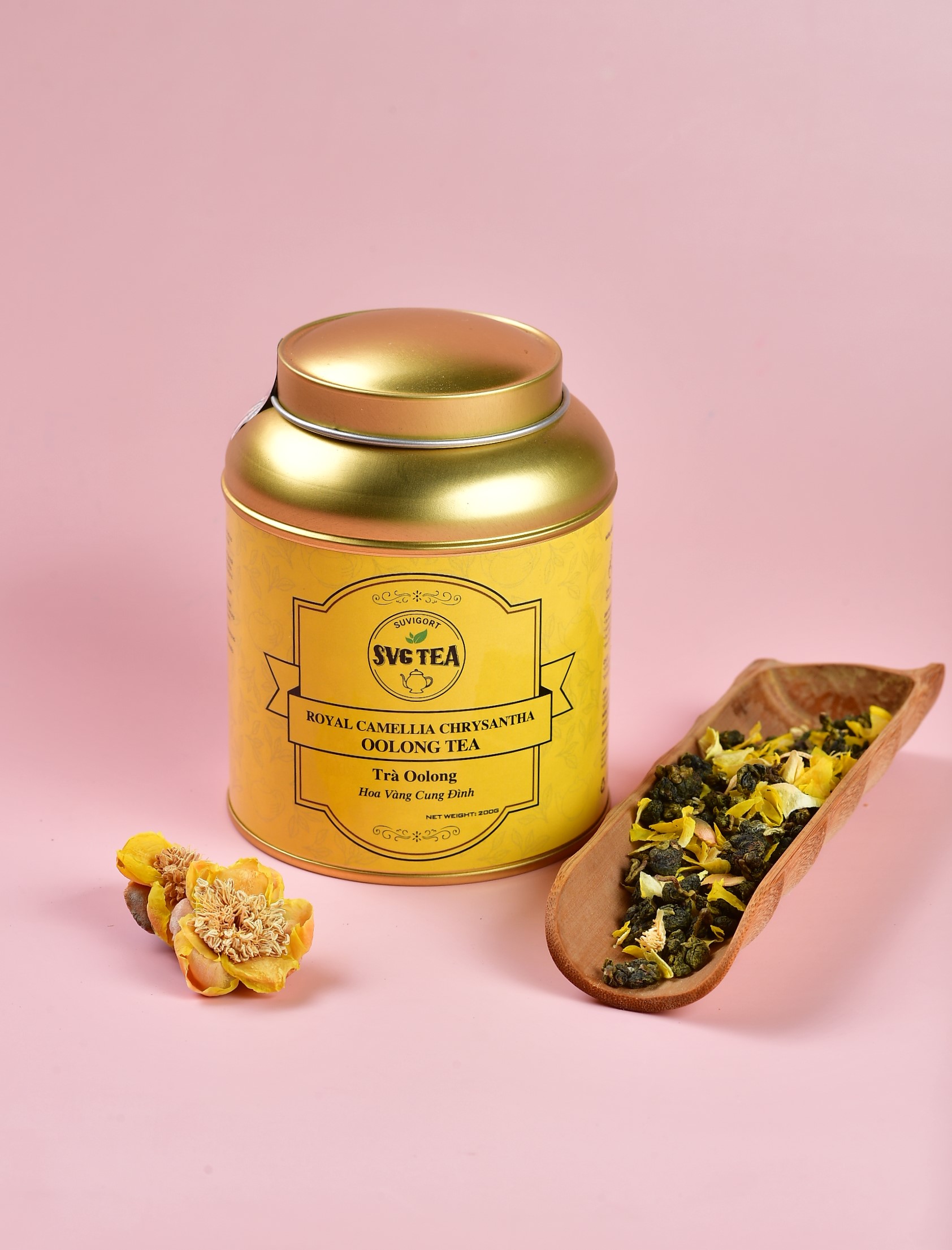 Royal camellia chrysantha Oolong Tea/ Trà Oolong hoa vàng Cung Đình 100g