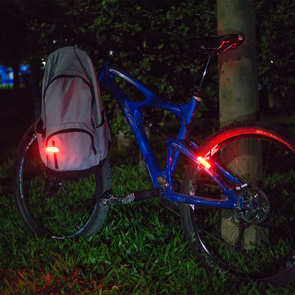 Đèn Hậu Cảnh Báo Đa Chức Năng Có Thể Sạc Lại Chạy Xe Đạp Ban Đêm