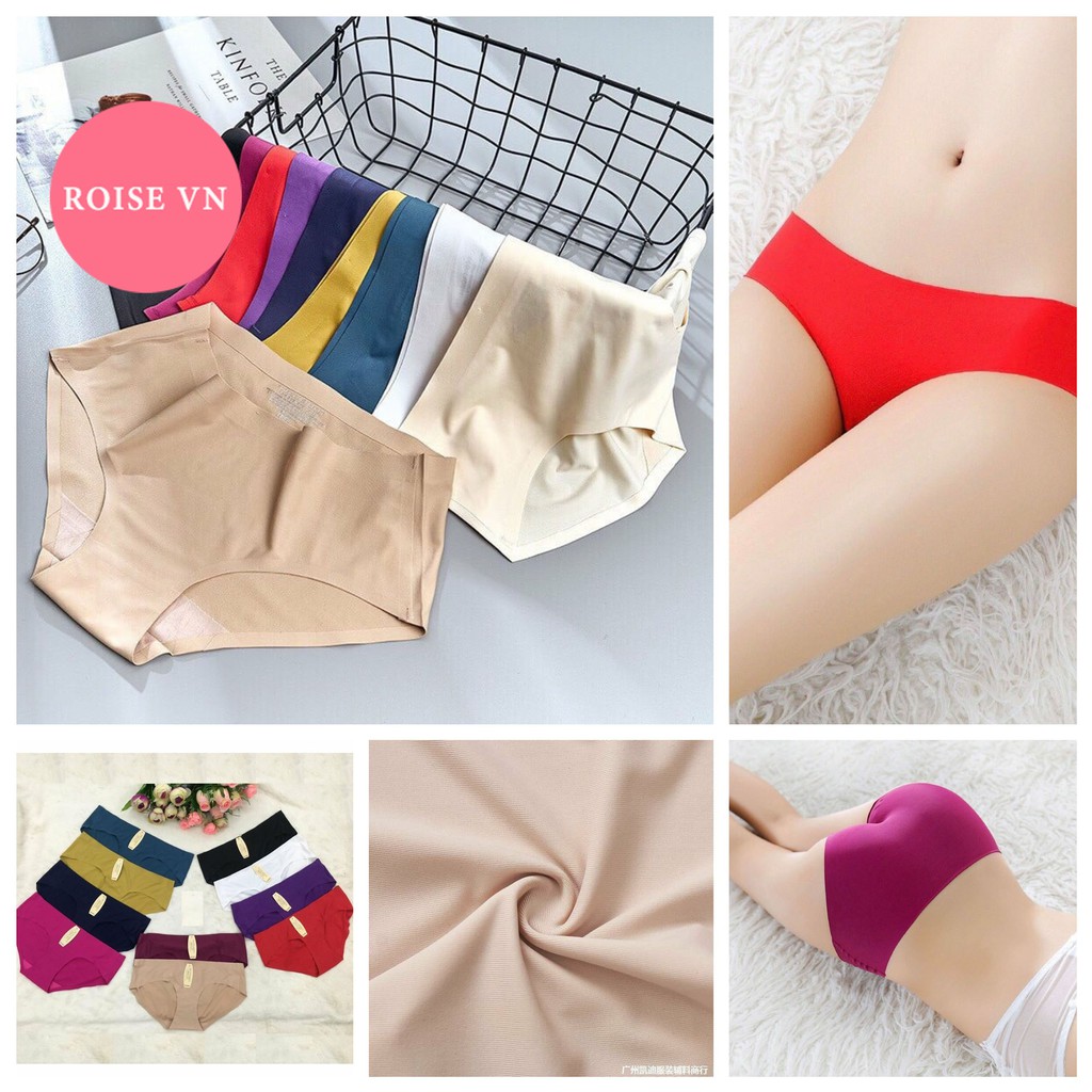 Combo 10 Quần Lót Su Đúc Thun Lạnh Loại 1 Không Đường May Mềm Mại Kháng Khuẩn