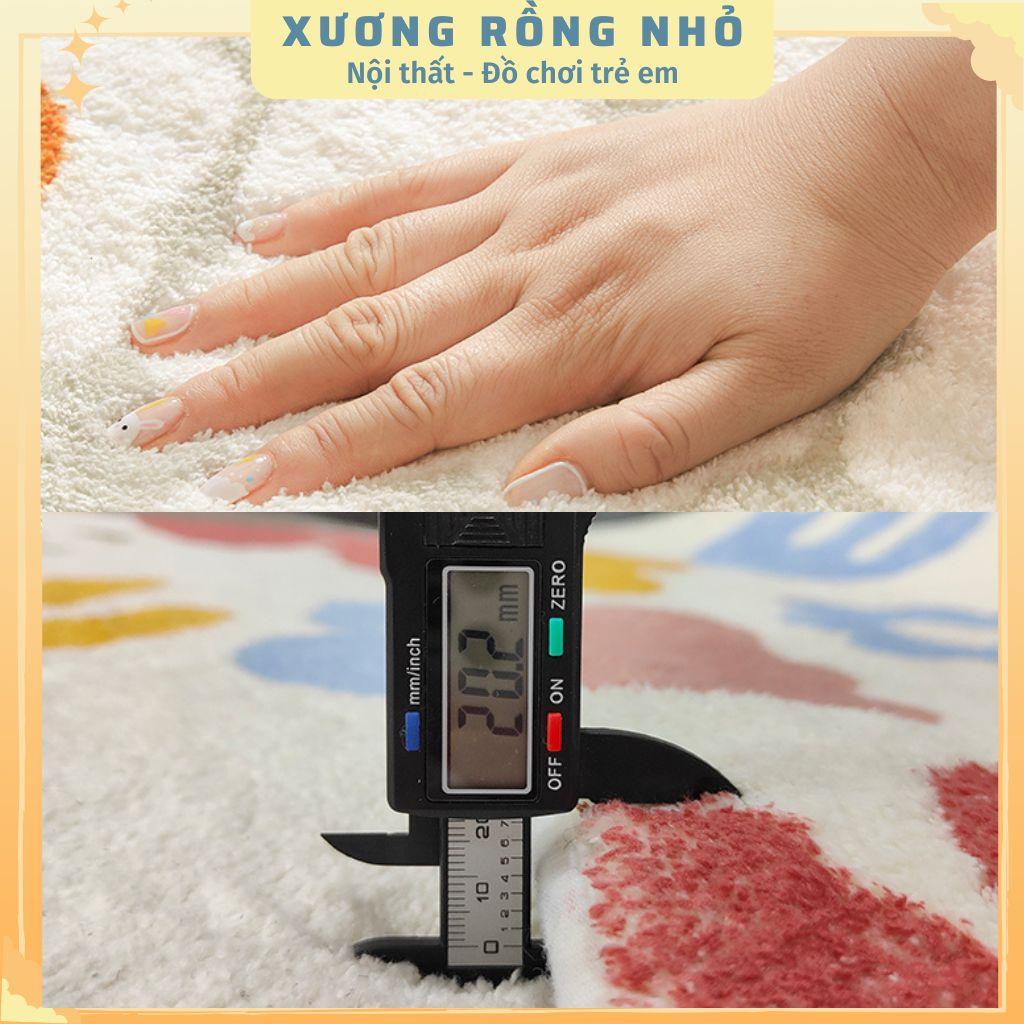 Thảm trang trí phòng bé trải sàn chống trượt in hình dễ thương - Thảm decor phòng cho bé đường kính 100cm