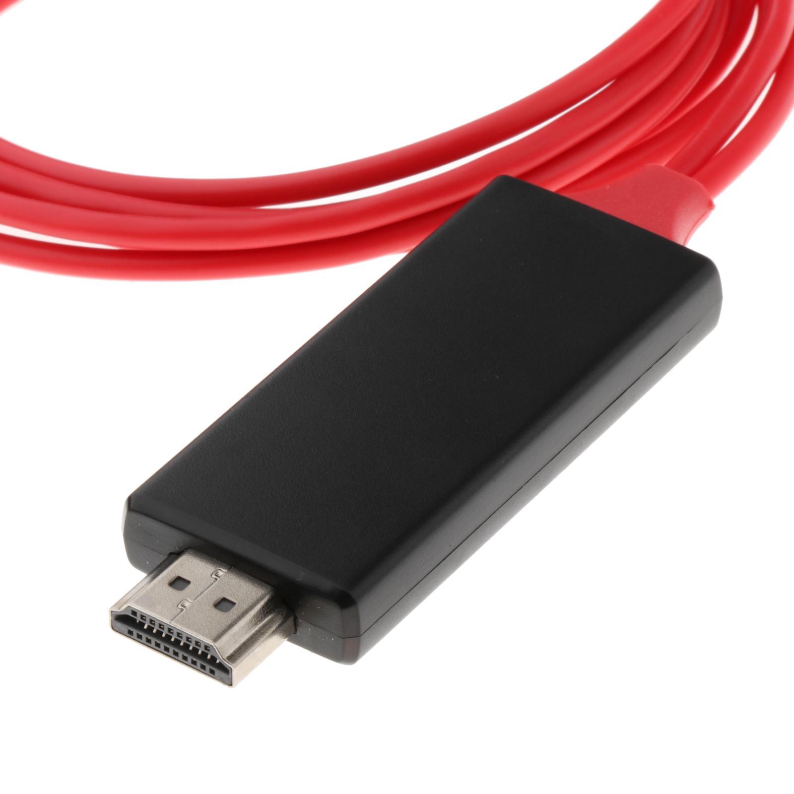 4K*2K HDMI Port, USB Powered USB to HDMI Converter Adapter Cord HDMI Male to USB Female Port for X/8/8 Plus/7/6s Plus