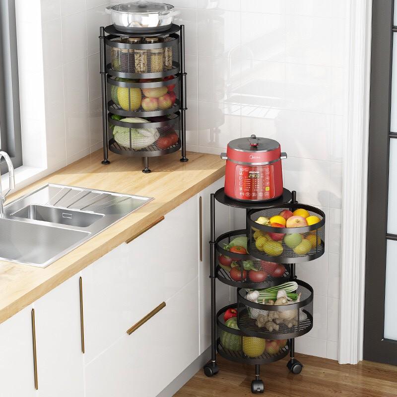 Kệ nhà bếp đa năng thông minh có bánh xe cao cấp