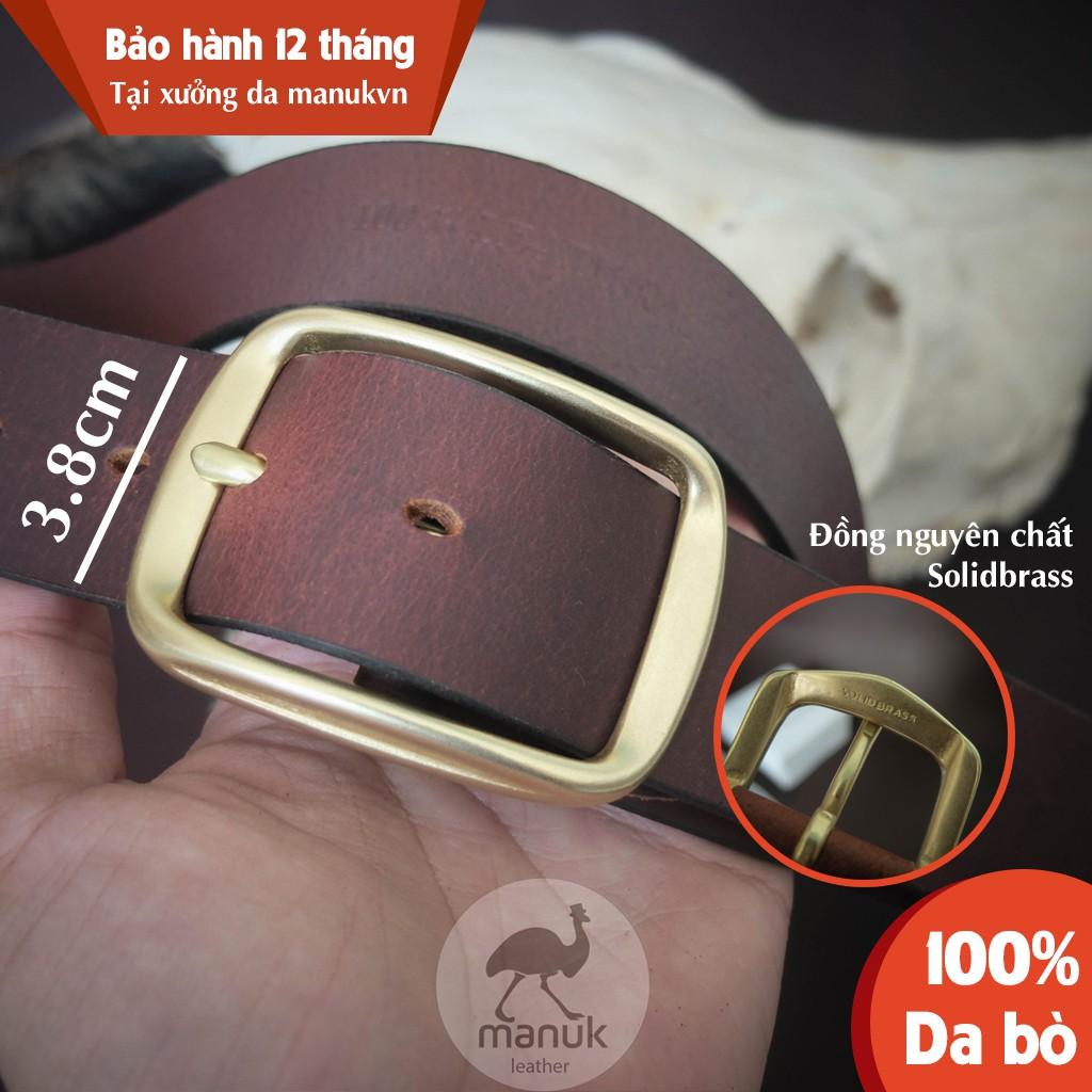 Thắt lưng nam Khoá đồng thau đúc nguyên chất BC1