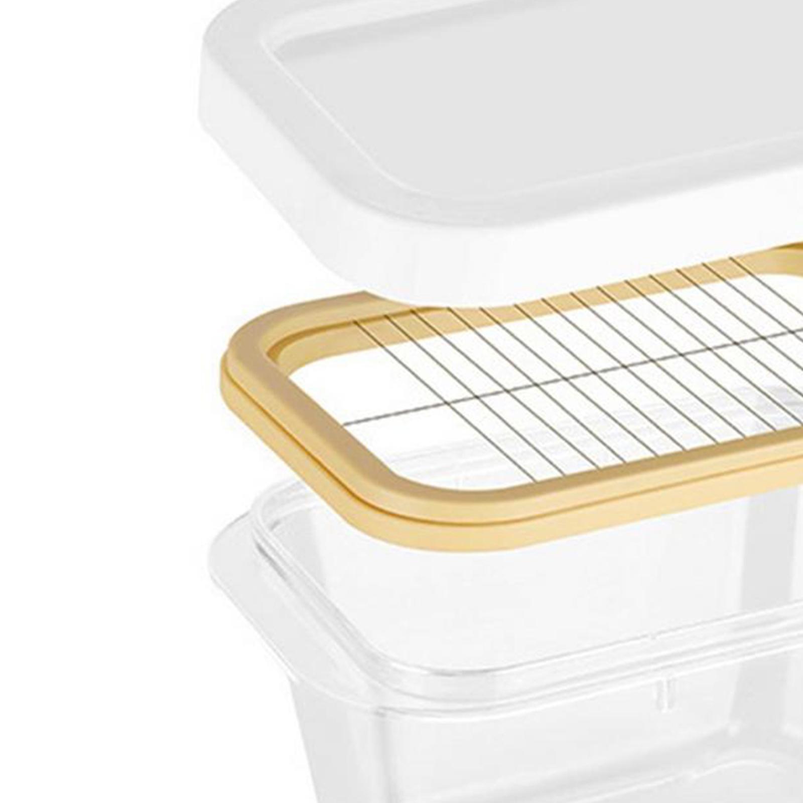 Butter Cutting Box Airtight Lid with Cutter  for Refrigerator Home