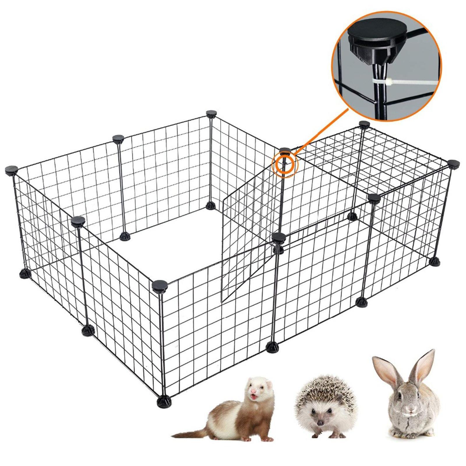 Dog Playpen Indoor Outdoor Dog Playpen Pet Fence for Hedgehog Rabbit Hamster