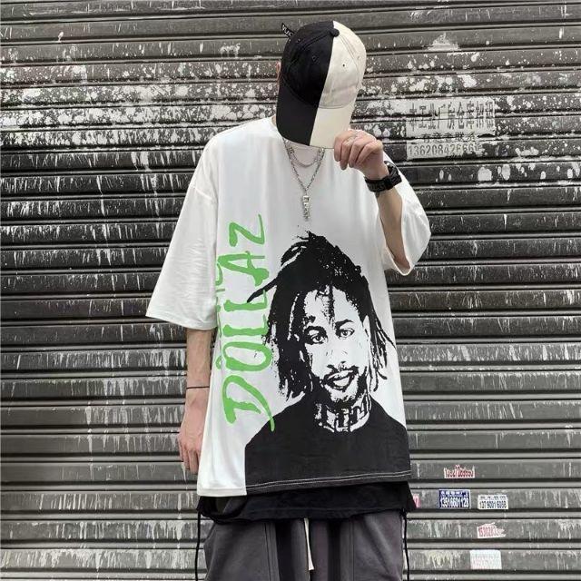 ÁO THUN NAM TAY LỠ FORM RỘNG IN MẶC NGƯỜI