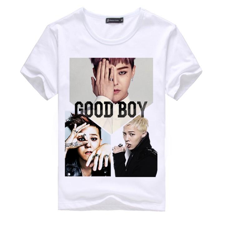 Áo thun in hình nhóm nhạc Bigbang cổ tròn tay ngắn cực đẹp dành cho fan hâm mộ