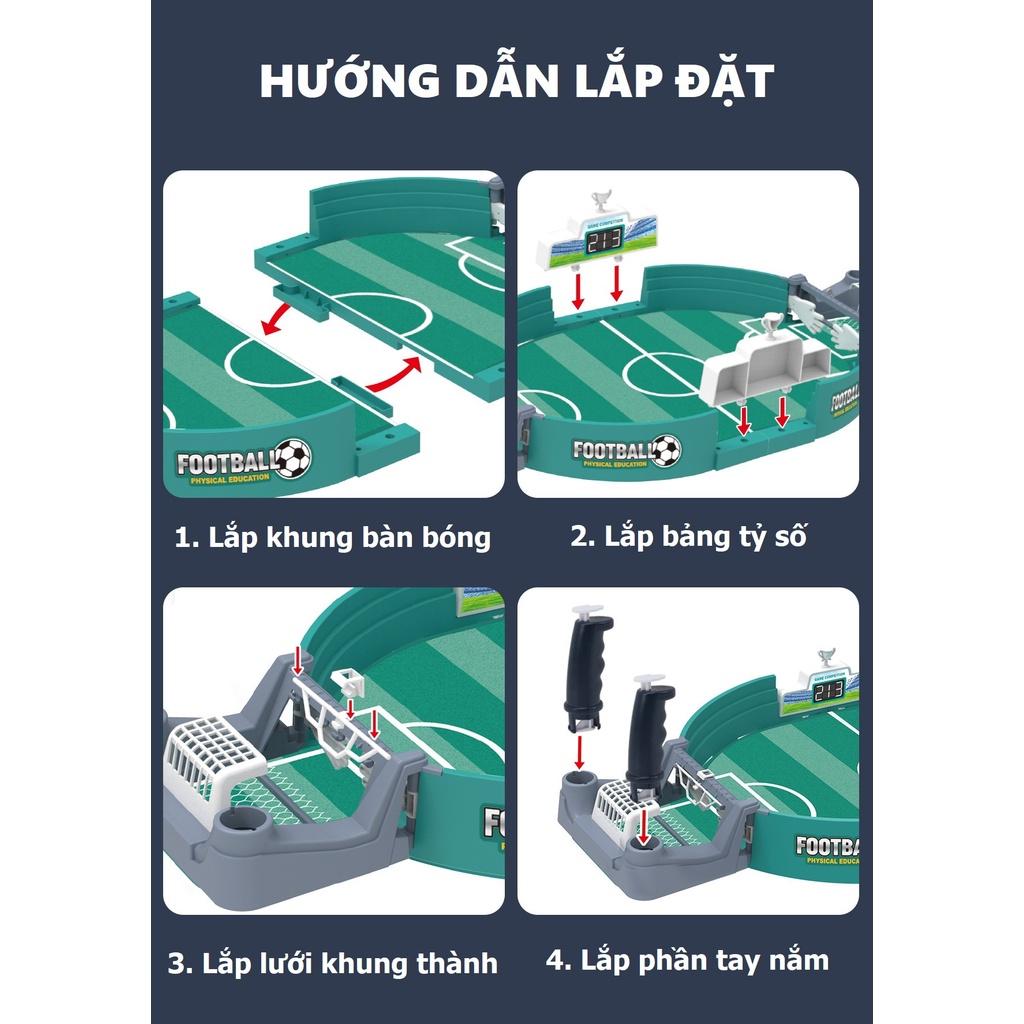 Bàn bóng đá kích thước lớn đồ chơi bộ bàn bóng đá mini trò chơi gia đình