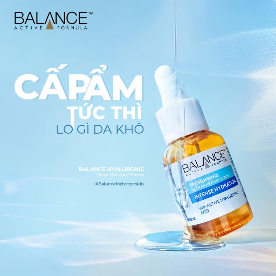 Serum dưỡng da Vitamin C, Hyaluronic, Niacinamide, Gold Collagen Balance Anh giúp sáng da, mờ thâm, dưỡng ẩm, trẻ hóa da - OZ Slim Store