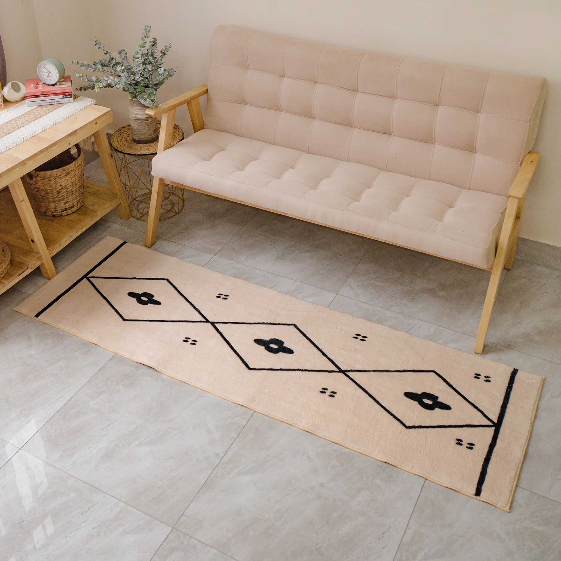 Thảm Lông Cừu Mềm Trang Trí Giường Nordic