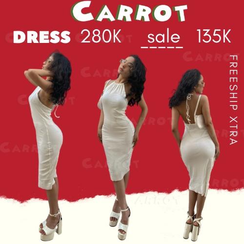 Đầm maxi hở lưng 2 dây ôm body sexy tôn dáng phong cách cổ điển gợi cảm cho nữ carrotxinhdep
