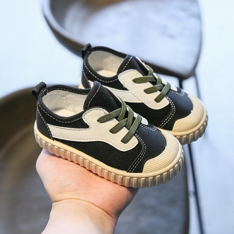 Giày thể thao bé trai bé gái - Giày cho bé 2-8 tuổi phối màu có dây siêu xinh kiểu dáng Hàn Quốc đế siêu mềm ZX3256
