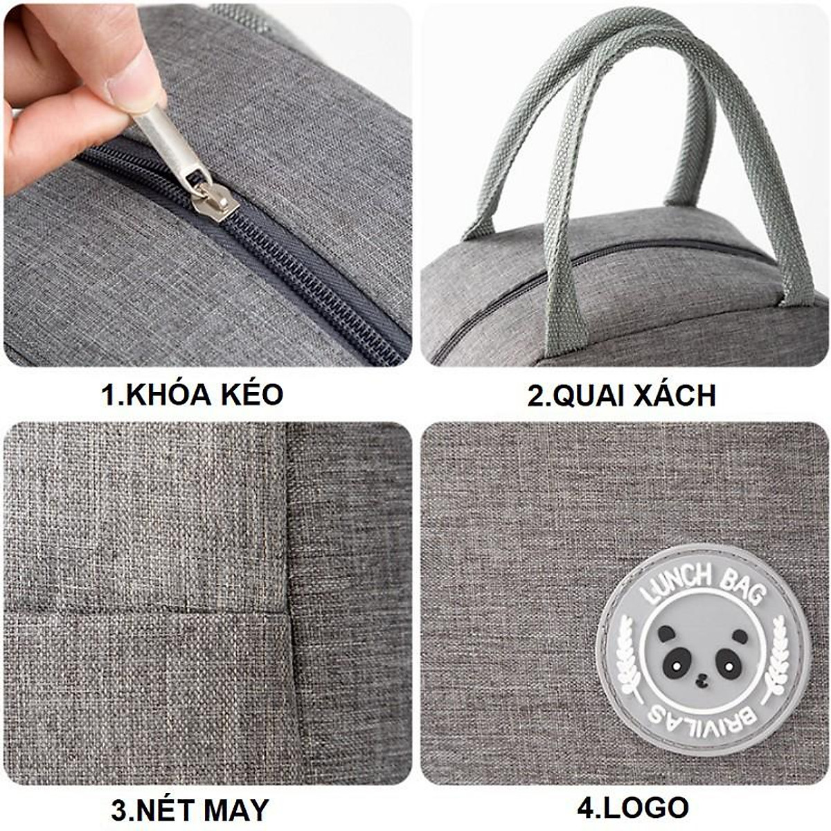 Túi giữ nhiệt, túi đựng hộp cơm cao cấp - Chống thấm, Giữ nhiệt nóng lạnh