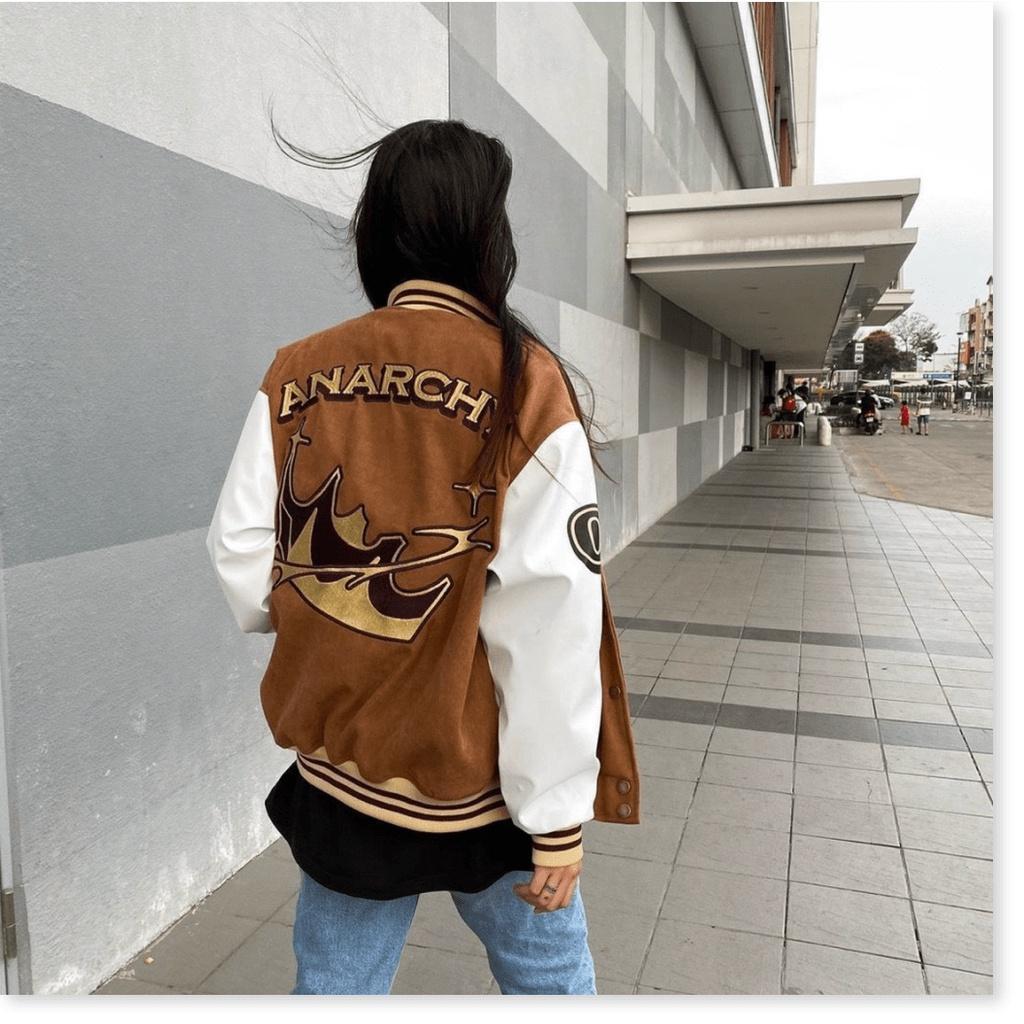 ÁO KHOÁC KAKI NHUNG ANARCHY VƯƠNG MIỆN PHONG CÁCH CÁ TÍNH- HÀNG QUẢNG CHÂU CAO CẤP TKT