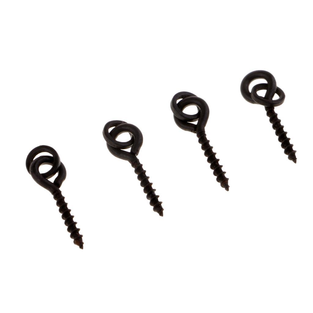 25pcs Carp Boilie Screw with Ring Bait Tool Chod Rigs Fishing Accessories