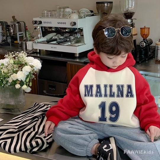 Áo hoodie chữ MAILNA cho bé A932