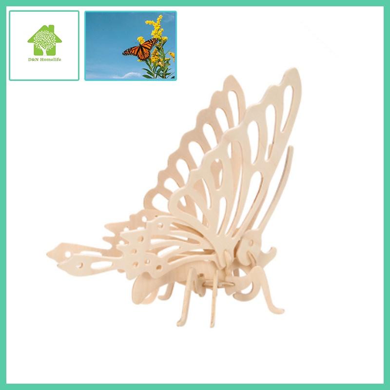 Trang trí Mô Hình BUTTERFLY ghép 3D trang trí Bàn làm việc, phòng đọc sách, phòng khách