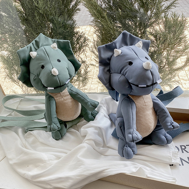 2021 Mới 3D Khủng Long Ba Lô Sáng Tạo Thời Trang Cha Mẹ-Con Ba Lô Bé Gái Dễ Thương Hoạt Hình Hình Khủng Long Túi Chống Nước Kid Túi