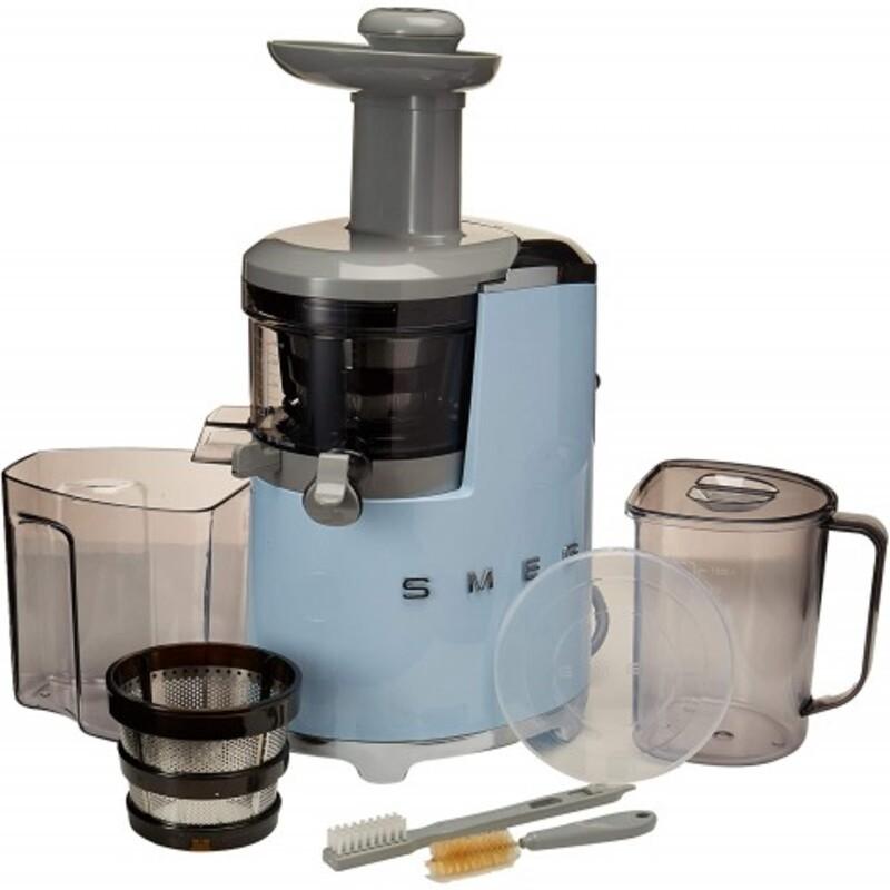 Máy Ép Chậm Smeg, Máy Ép Trái Cây Chậm Công Suất 150W, 2 Lưới Lọc, Nhập Đức, Slow Juicer Smeg Nhiều Màu, BH 12 Tháng