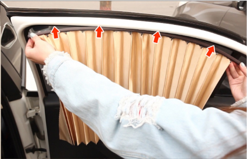 Bộ 4 rèm cửa hít nam châm che nắng ô tô, xe hơi