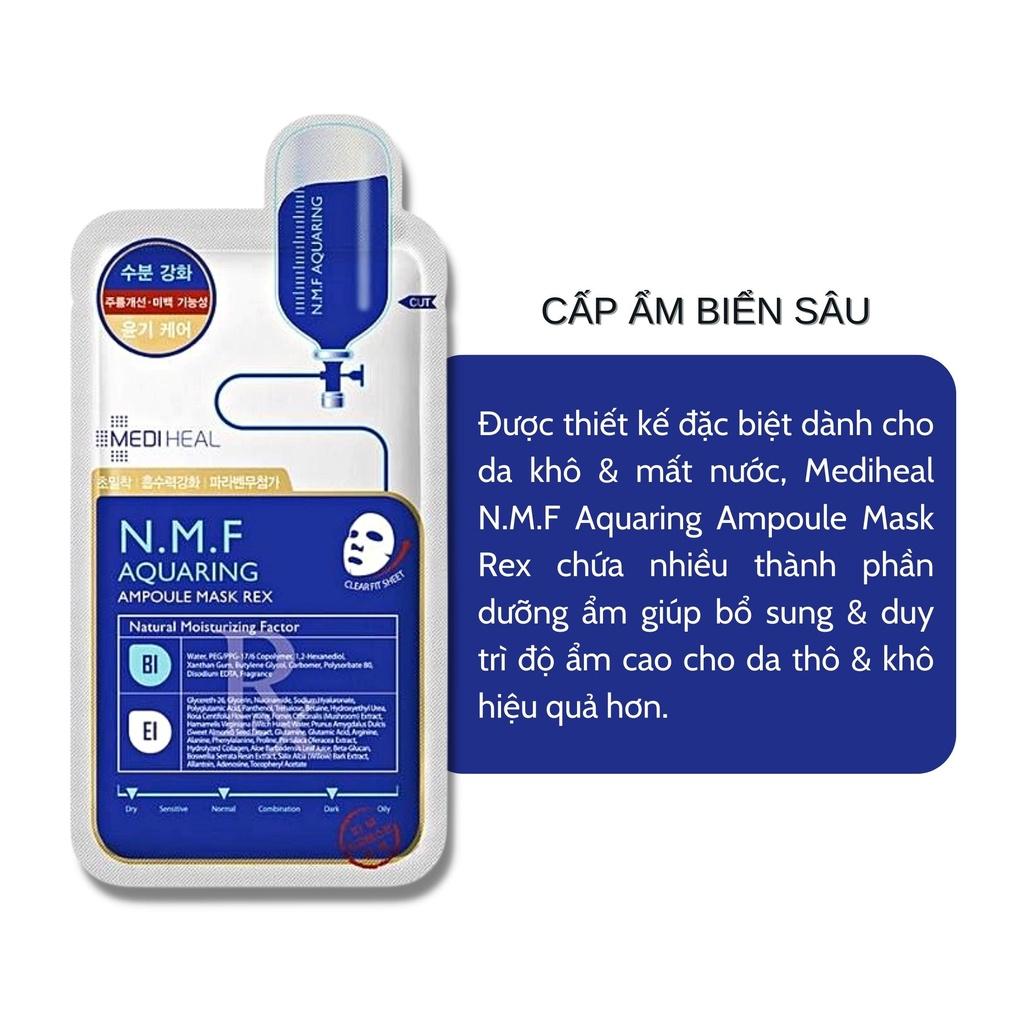 Mặt Nạ Mediheal N.M.F (REX) Aquaring Ampoule Mask Cấp Ẩm Cho Da 27ml