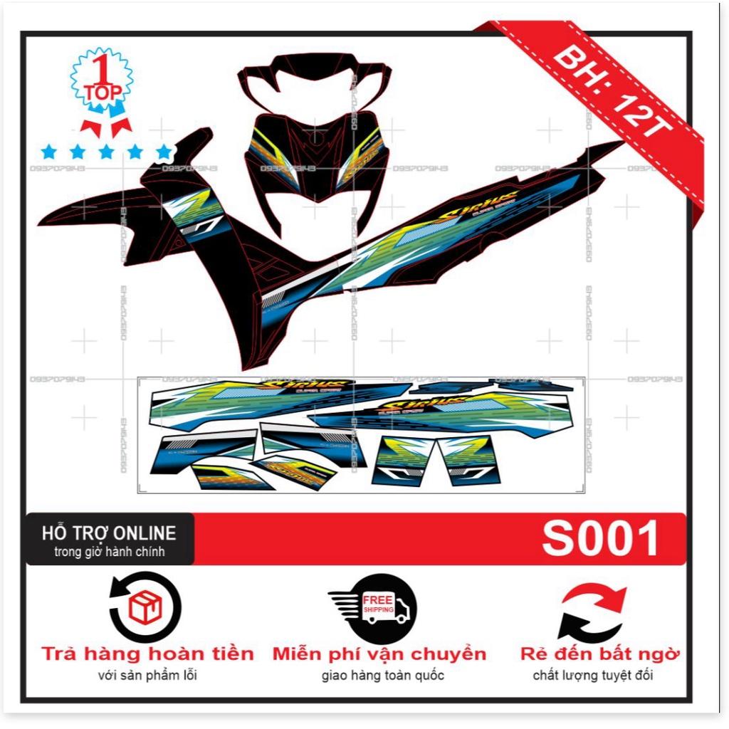 Tem rời dành cho sirius xanh đen