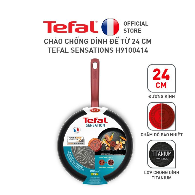 Chảo chiên Tefal Sensations 24cm, 26cm, 28cm - Hàng Chính Hãng