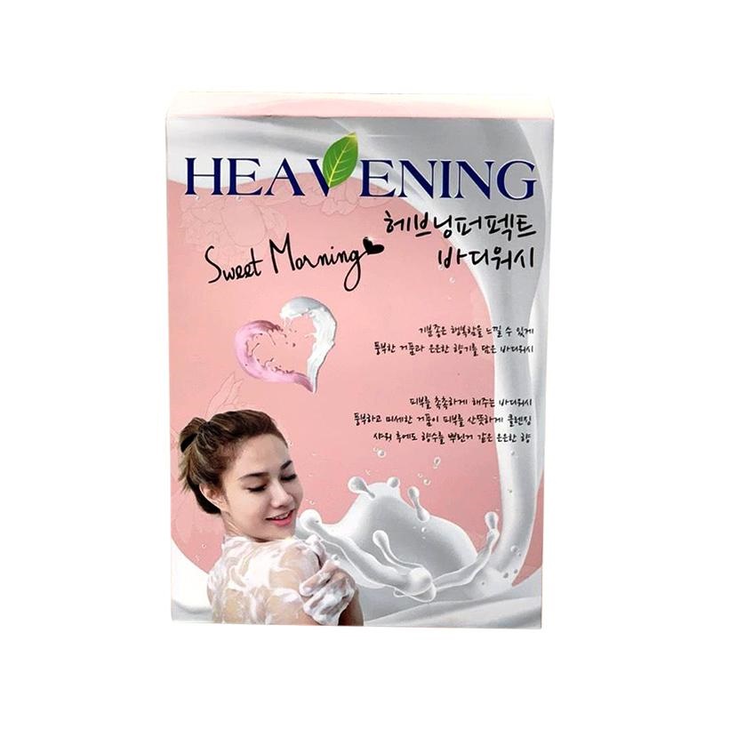 Set 02 sữa tắm Heavening tặng kèm dụng cụ chà gót đá San Hô tự nhiên - Hàng nội địa Hàn Quốc