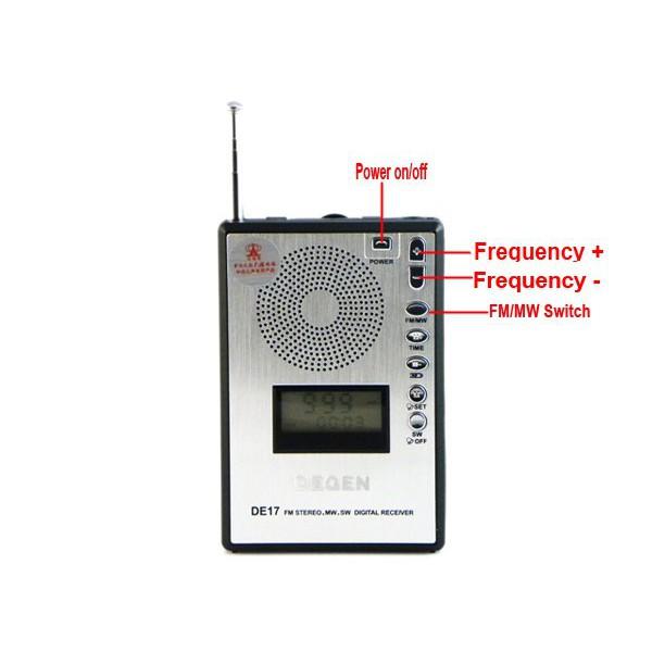 ĐÀI RADIO KỸ THUẬT SỐ MINI DEGEN DE-17 hàng nhập khẩu