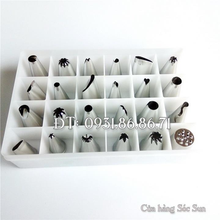 Bộ 24 chuôi bắt bông kem – Mã số 1035