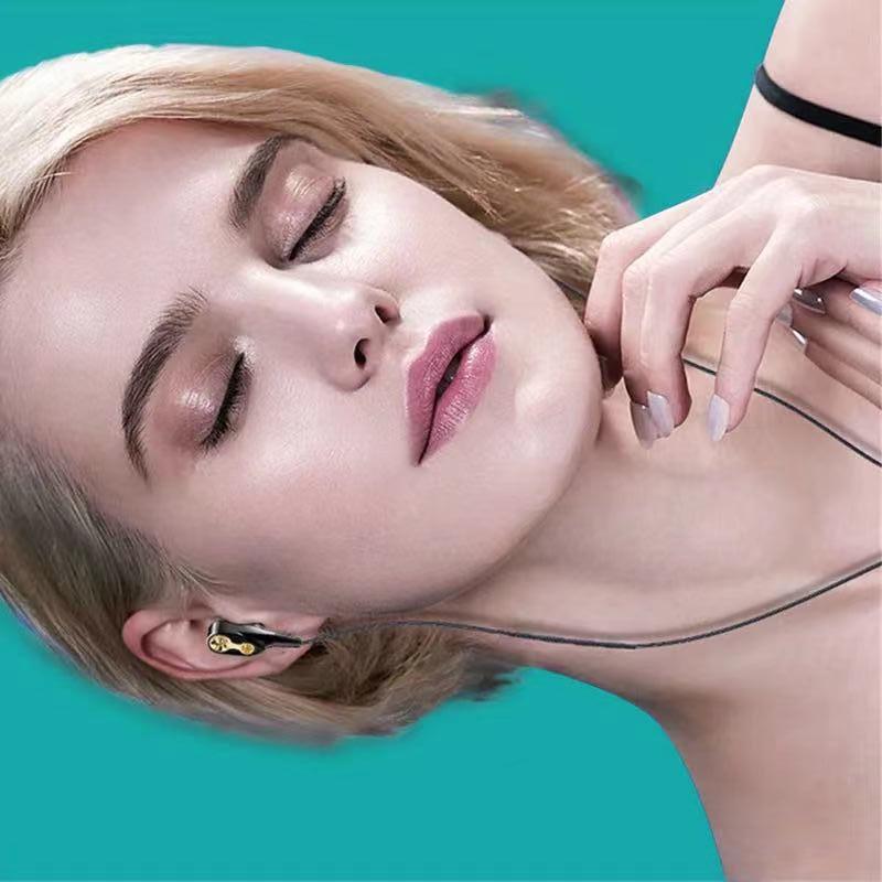 Quảng cáo bán hàng trực tiếp bùng nổ tai nghe kép năng động tai nghe in-ear với lúa mì chạy tai nghe thể thao ăn hiện vật gà