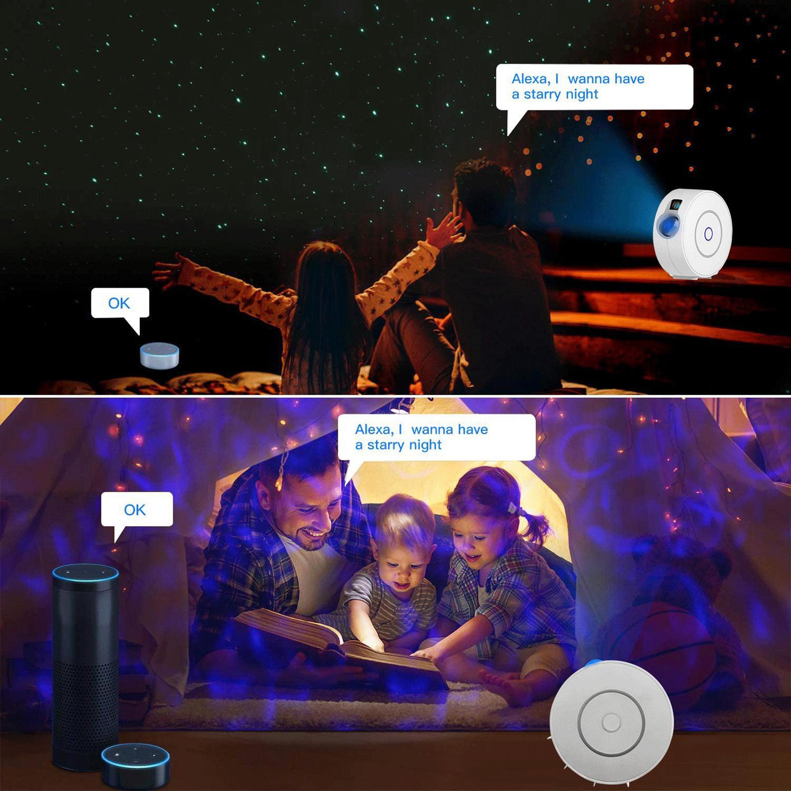 LED Galaxy Starry Night Light Projector Ocean Star Sky Party Remote Lamp