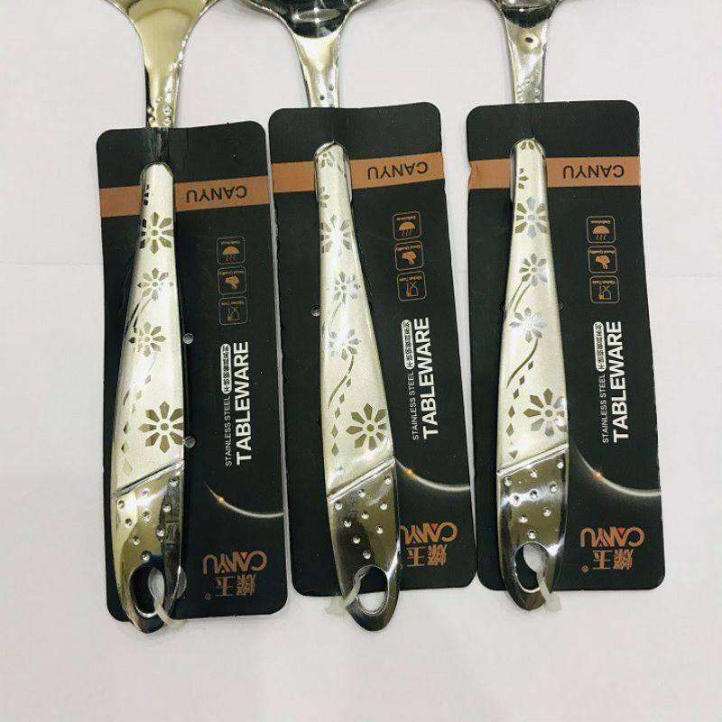 Xẻng rán nhỏ chiên đồ , xào vân đặc hàng inox đẹp