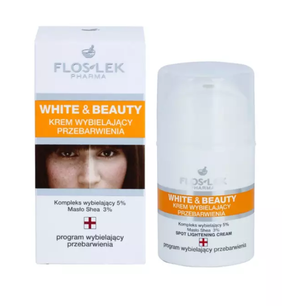 Floslek Pharma Kem Làm Sáng Da, Giảm Thâm Nám White and Beauty Spot Lightening Cream 50ml