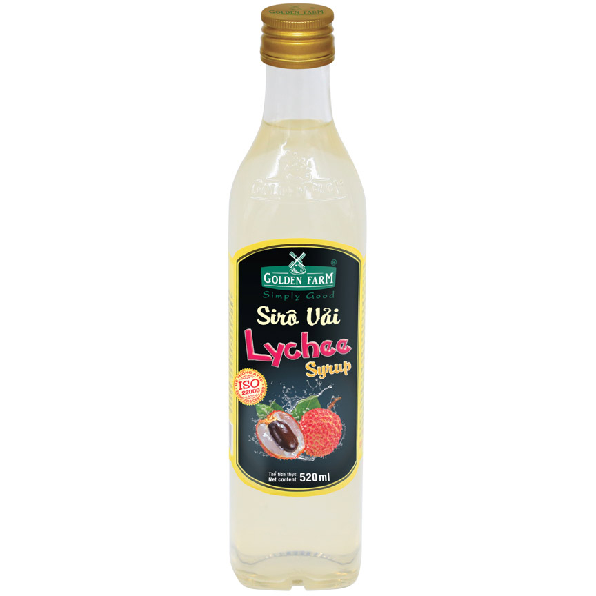 Siro Vải Golden Farm 520ml