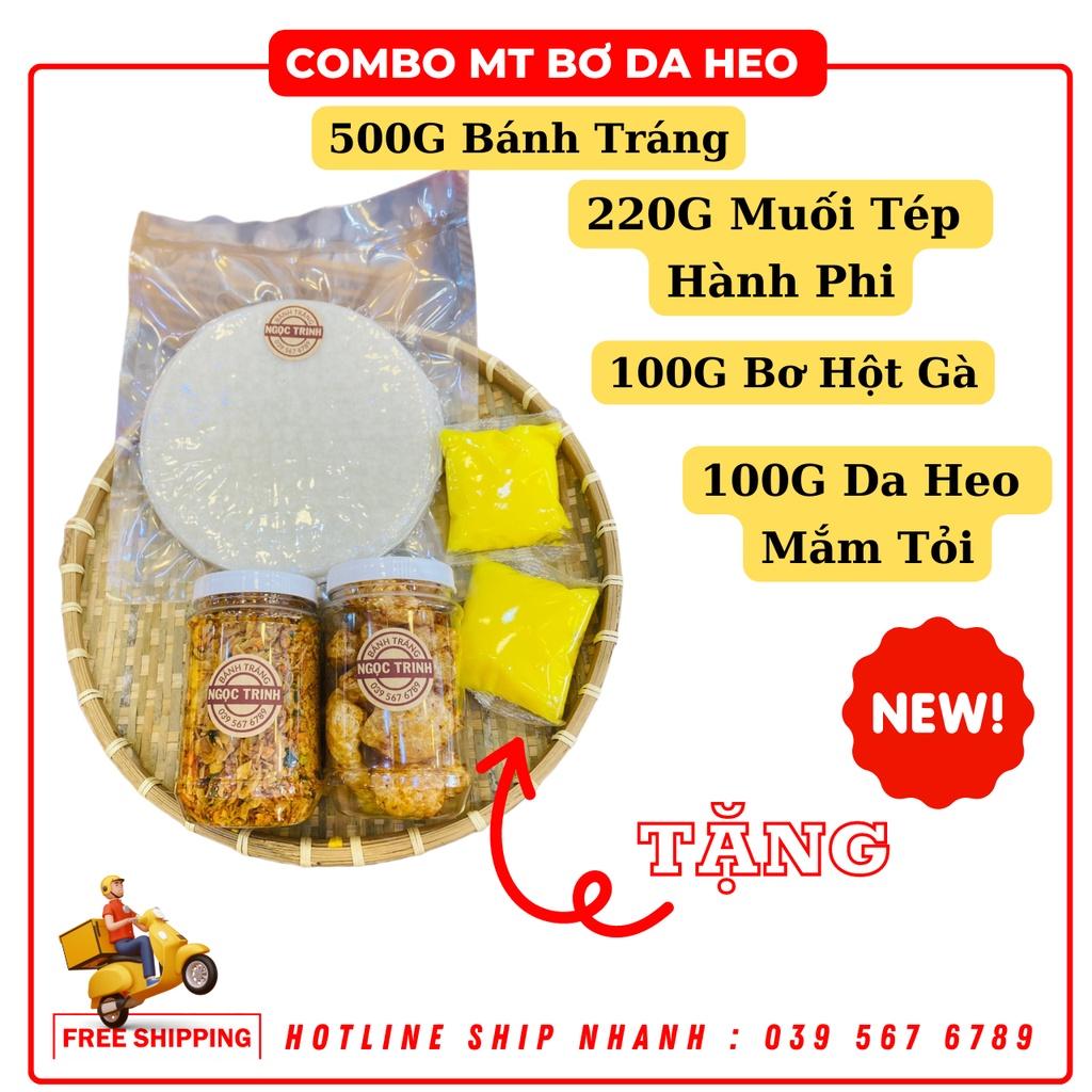 COMBO Bánh tráng Phơi Sương muối tép hành phi cao cấp Ngọc Trinh