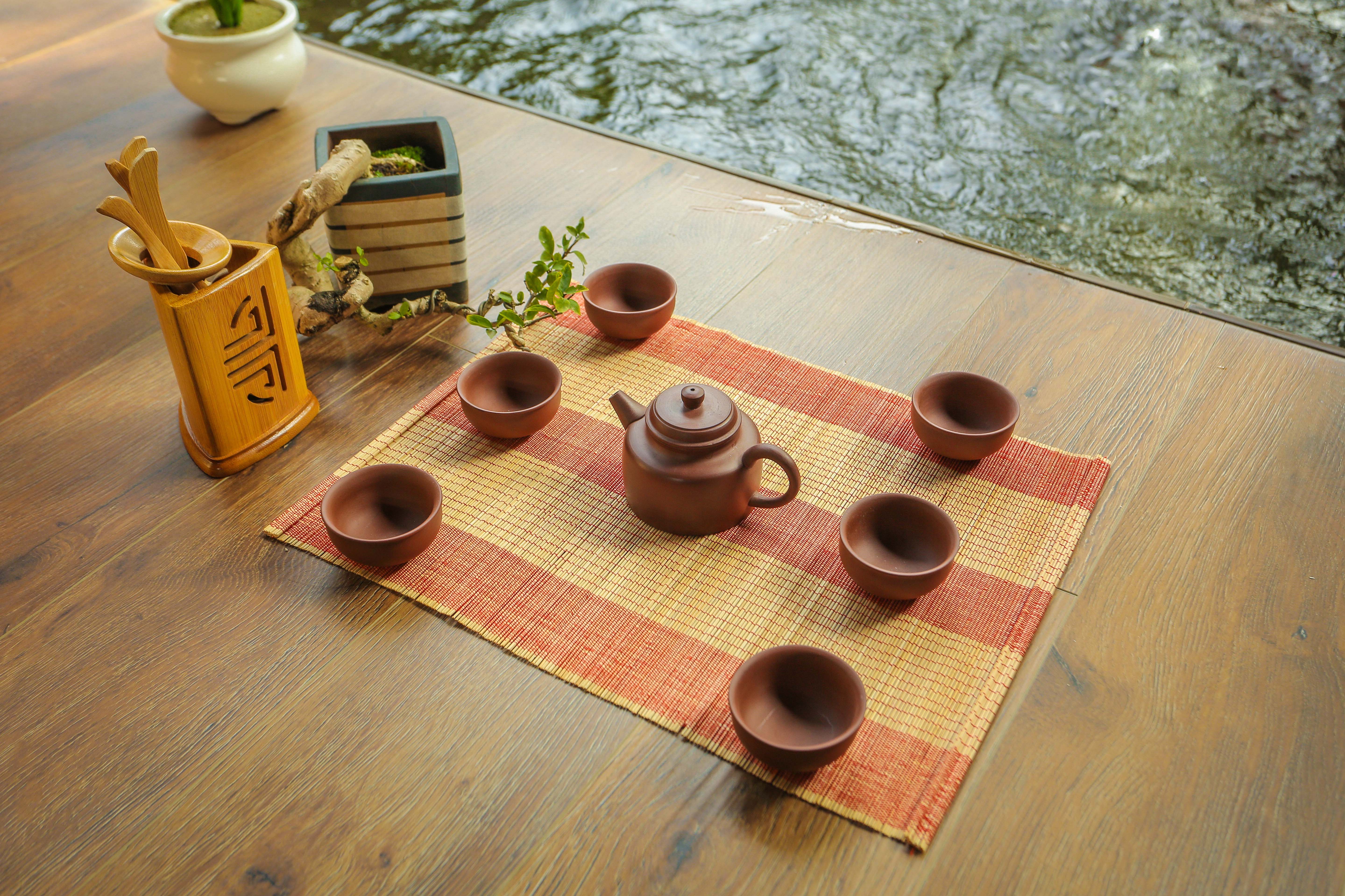 Bộ ấm gốm sứ - Bộ trà đất nung - Bộ ấm trà An Thổ Túc - Bộ ấm trà Nồi Đất