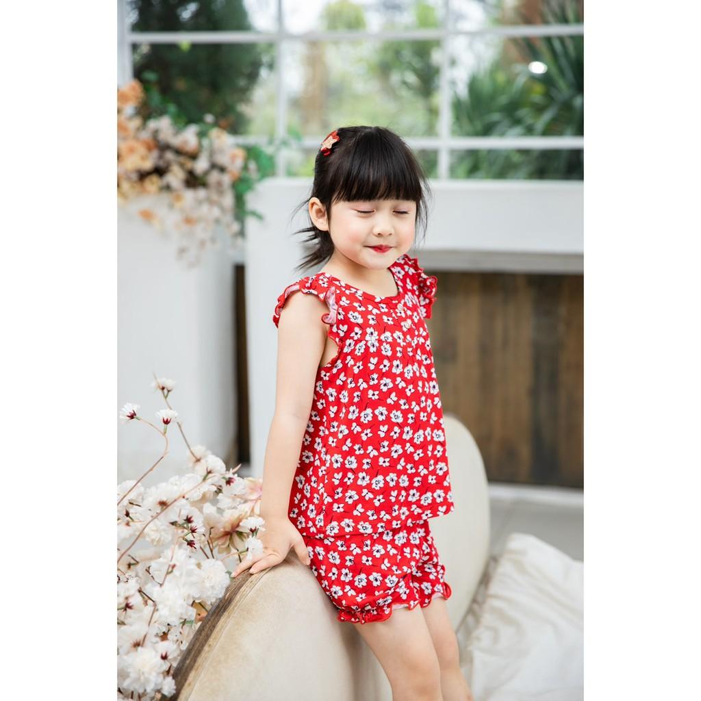 Bộ thun cotton 4 chiều mặc nhà cực xinh cho Bé gái