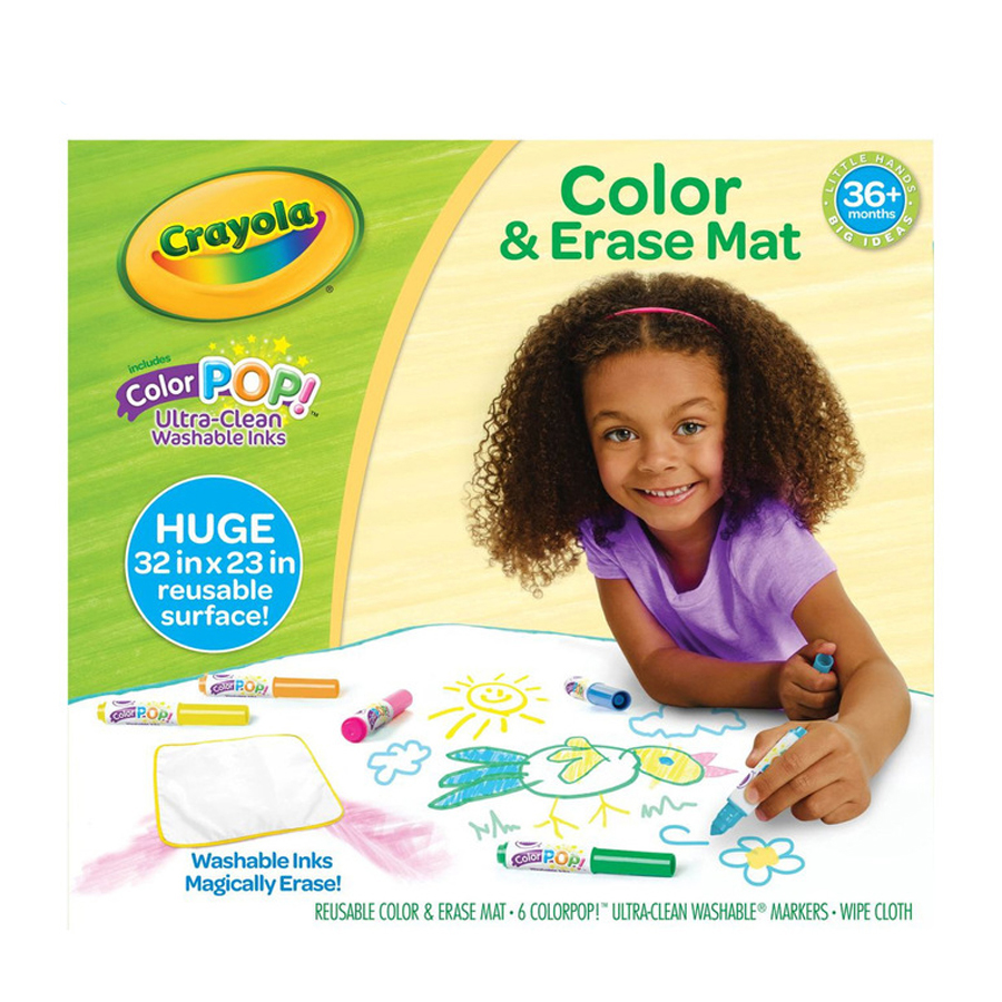 Bộ thảm tập tô màu cho bé - có thể xóa được Crayola Color &amp; Erase Mat