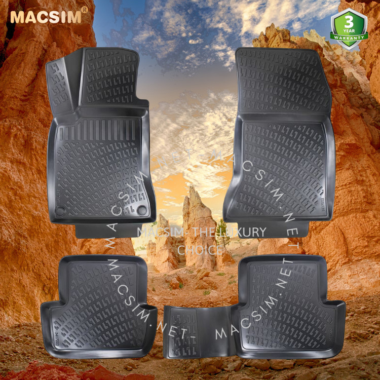 Thảm lót sàn ô tô nhựa TPU Silicon Mercedes GL 2006-2013  Nhãn hiệu Macsim
