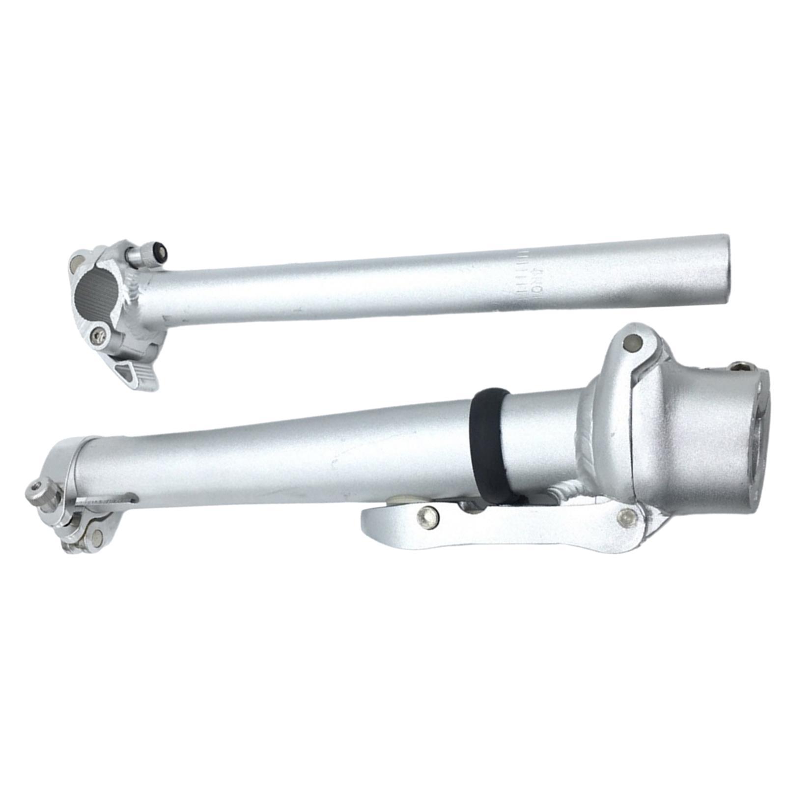 Folding Bike Handlebar Quill Stem Riser Black