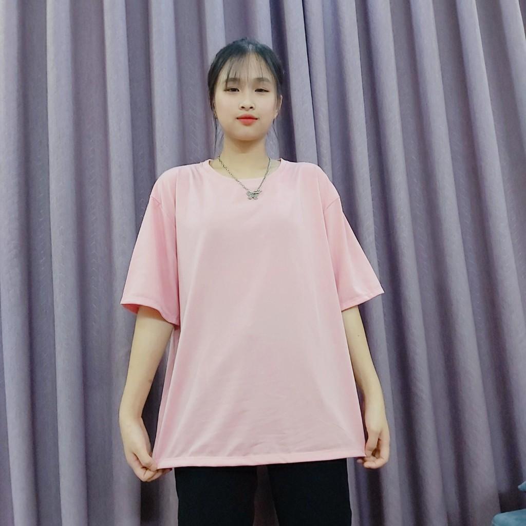Áo phông trơn nam nữ - Áo thun nam nữ tay lỡ form rộng, phông nam nữ unisex chất 100% cotton co giãn 4 chiều cực mát