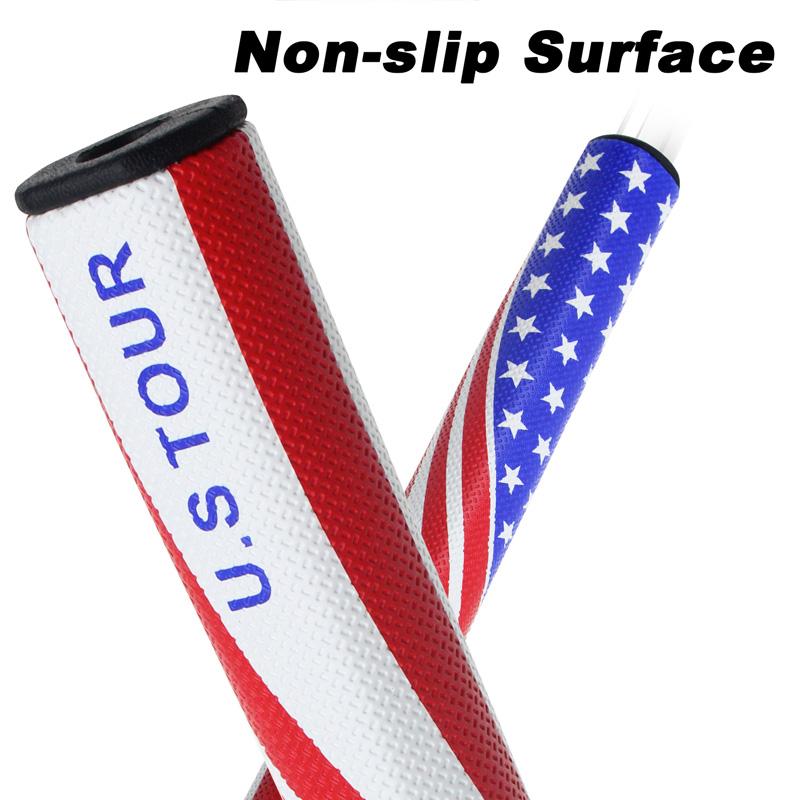 CRESTGOLF Putter Grip Grips DU LỊCH MỸ Golf Flag Putter Grips PU Golf Club Grips Antiskid Golf Grip Color: Size 3.0