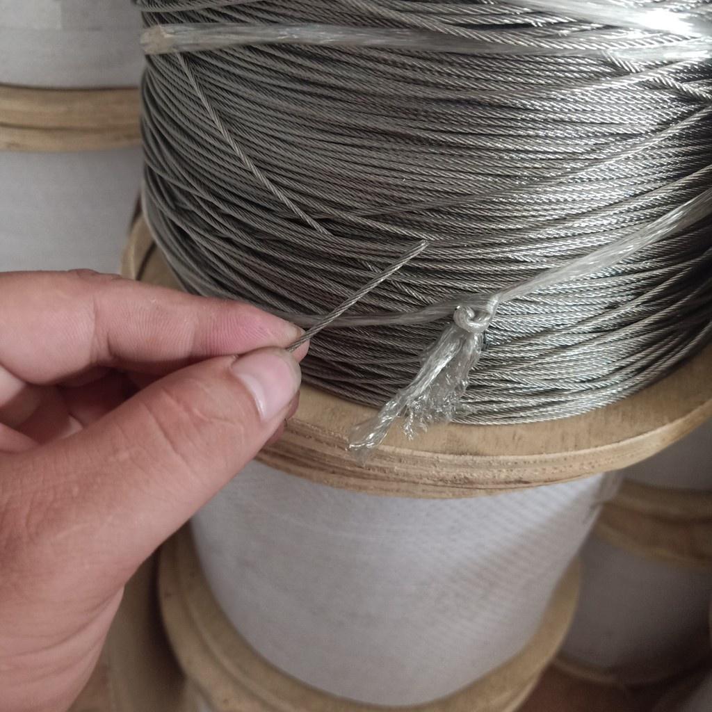 Cuộn cáp inox 304 cho dàn phơi thông minh Hòa Phát chống han gỉ, sờn đứt