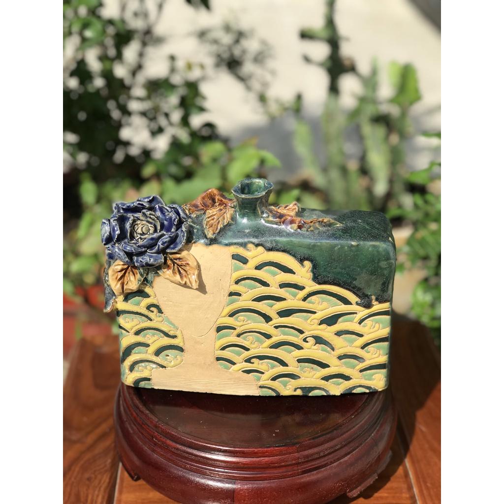 Bình Cô Gái Tóc Dài Gốm Sứ Nam Bộ,Trang Trí Decor,Cấm Hoa,Lọ Hoa,Gốm Thủ Công Vẽ Tay