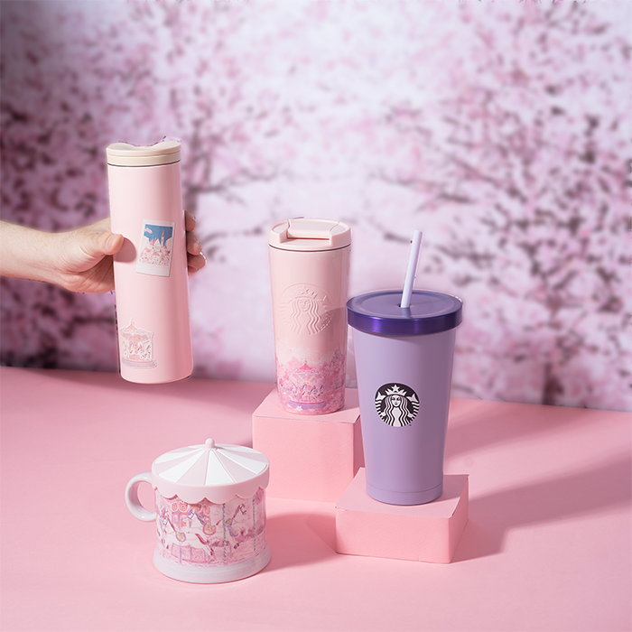 Ly Starbucks Cold Cup 18Oz (532ml) SS Purple And Blue